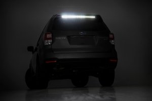 LED Light Bar - Rough Country - Curved | Single Row - Black